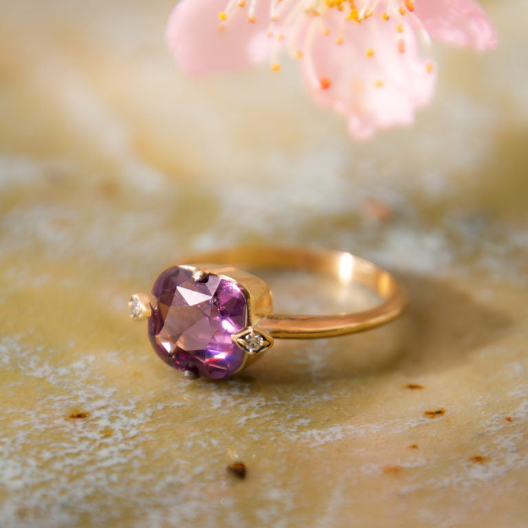 Anillo Purple Spinel