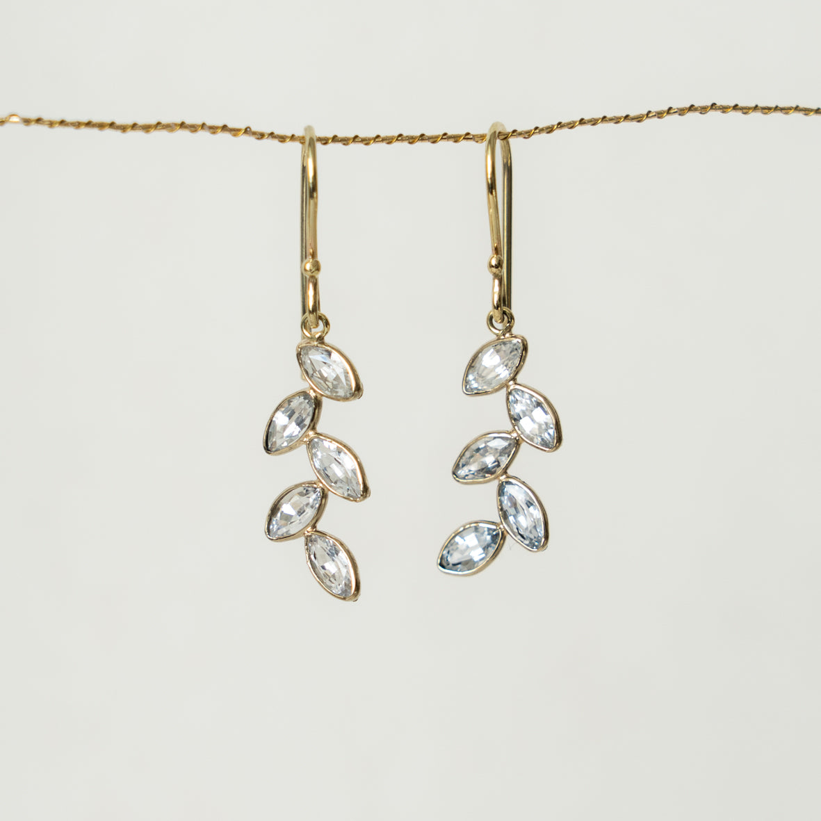 Sapphire Petals Earrings