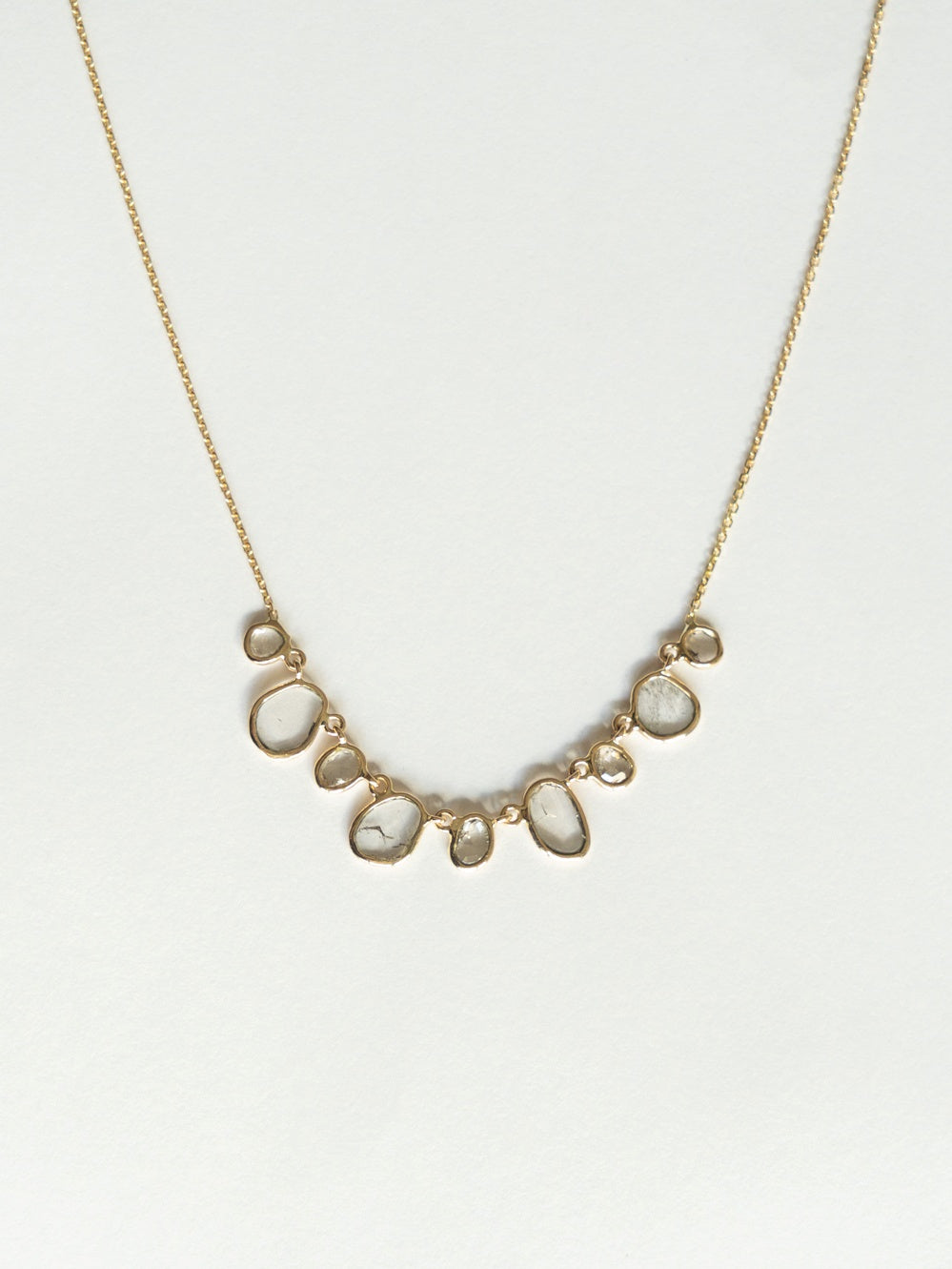 Flat & Rose-cut Diamond Necklace