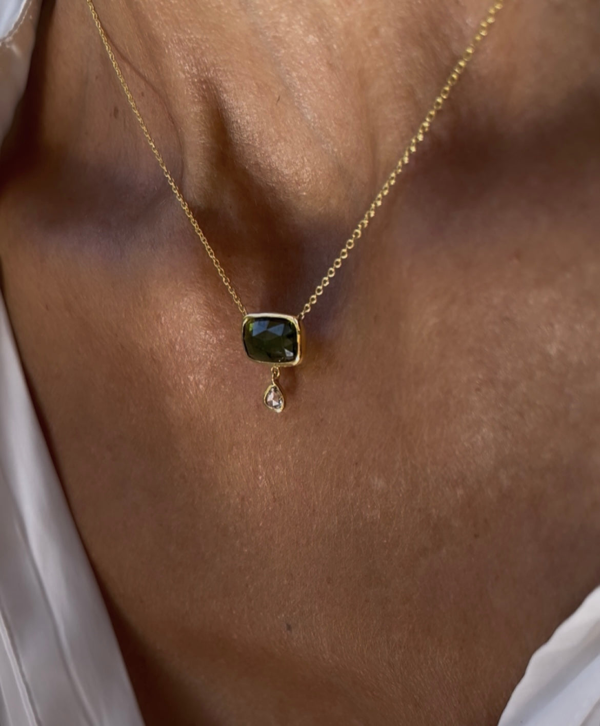 Green Tourmaline Holi Pendant