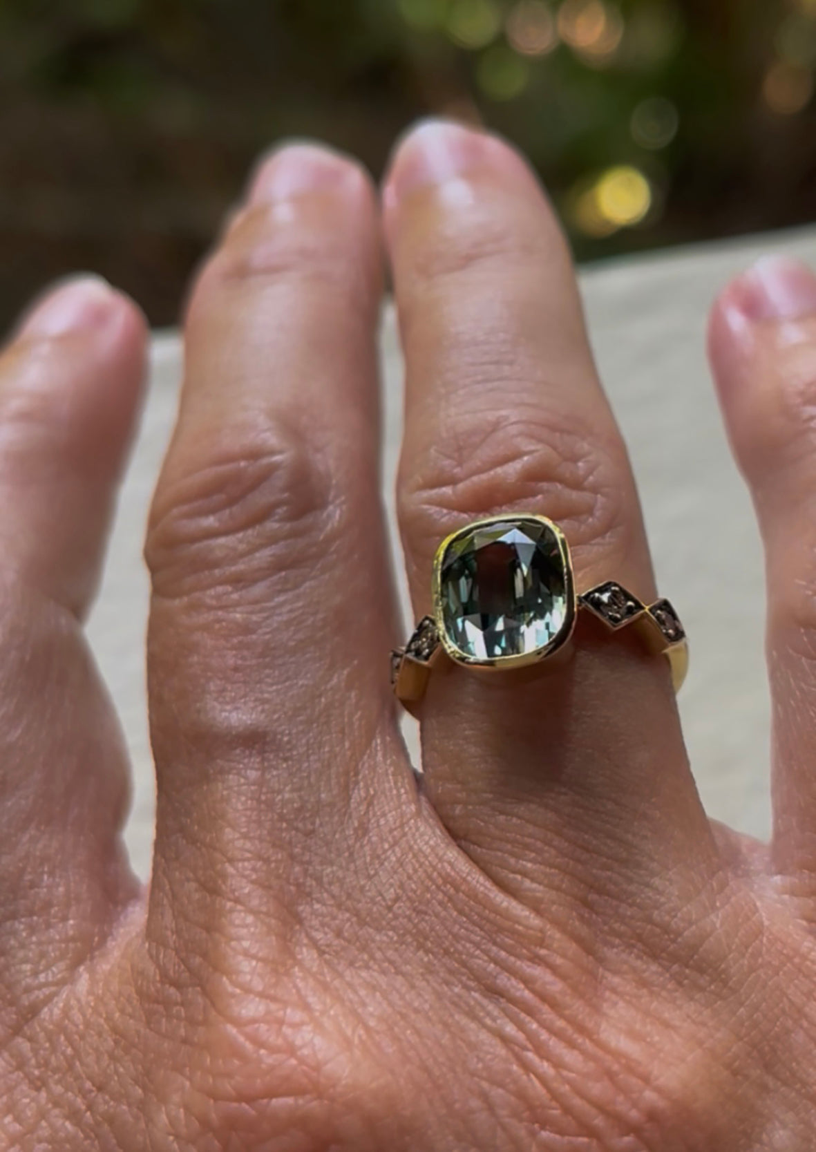 Anillo Teal Sapphire