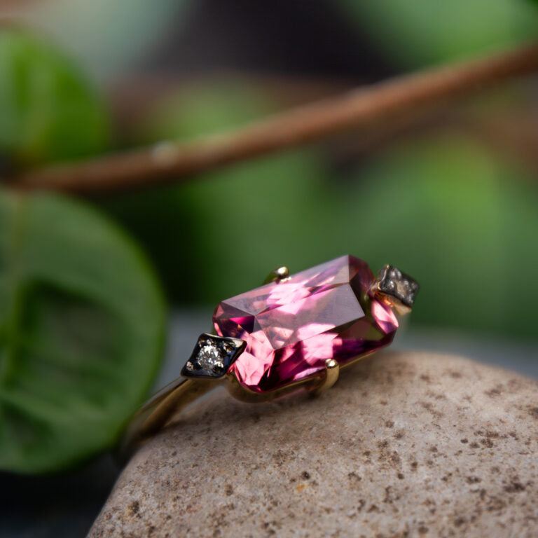 Anillo Berry Pink Tourmaline