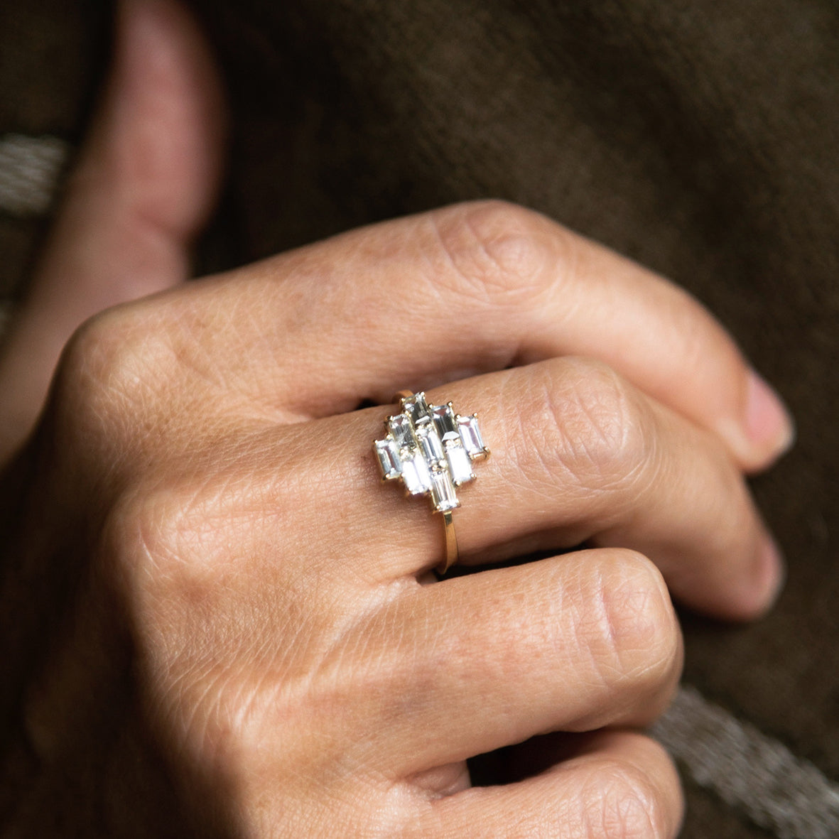 Baguette Sapphire Ring