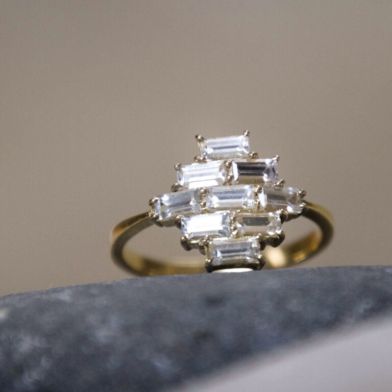 Baguette Sapphire Ring
