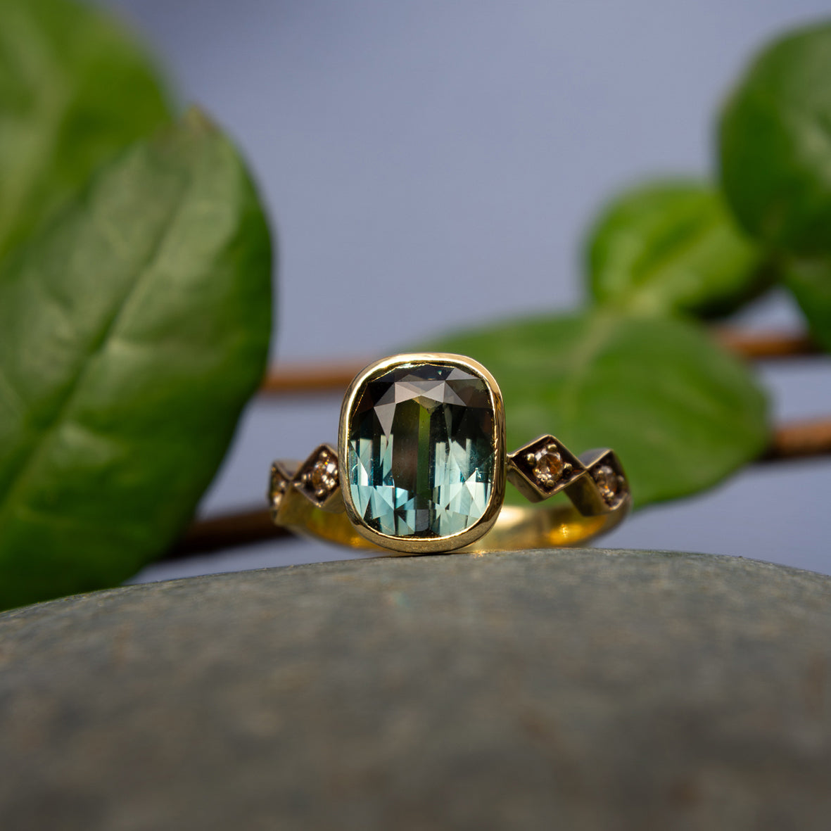 Anillo Teal Sapphire