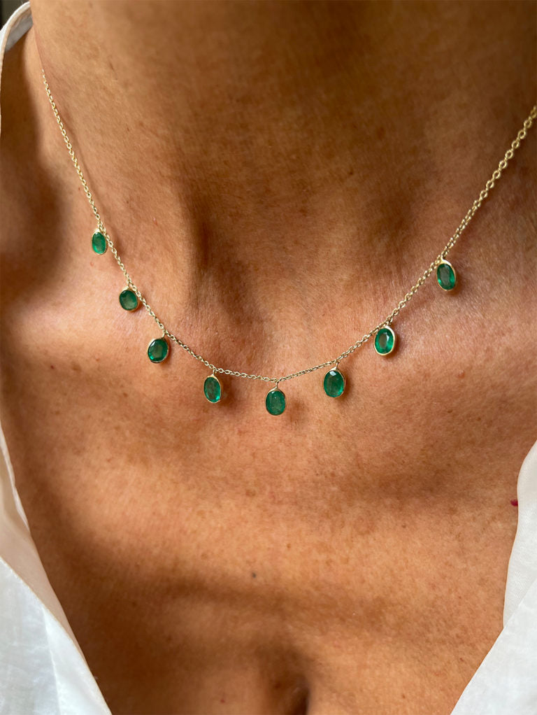 Collar Emerald Drop