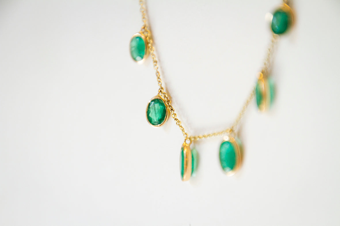 Collar Emerald Drop