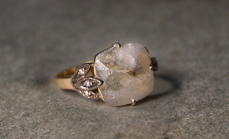 Leaves Sapphire Ring