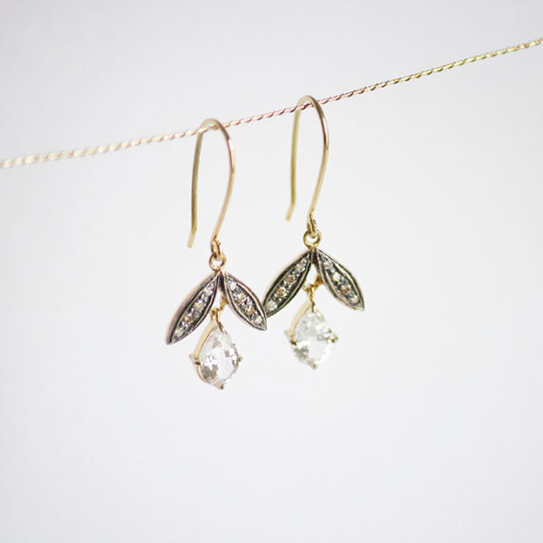 Lotus Drop Earrings