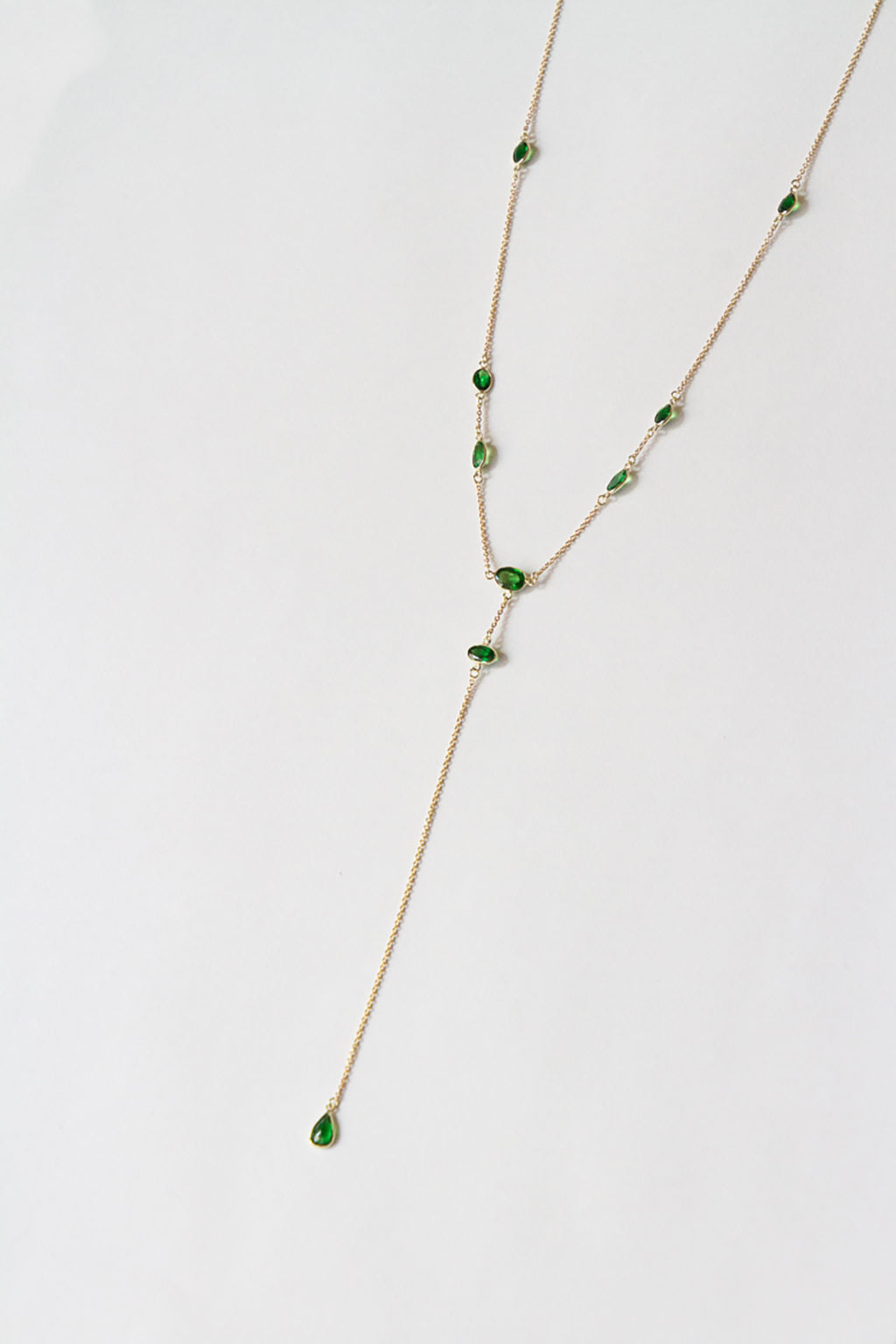 Collar Tsavorites Long Chain