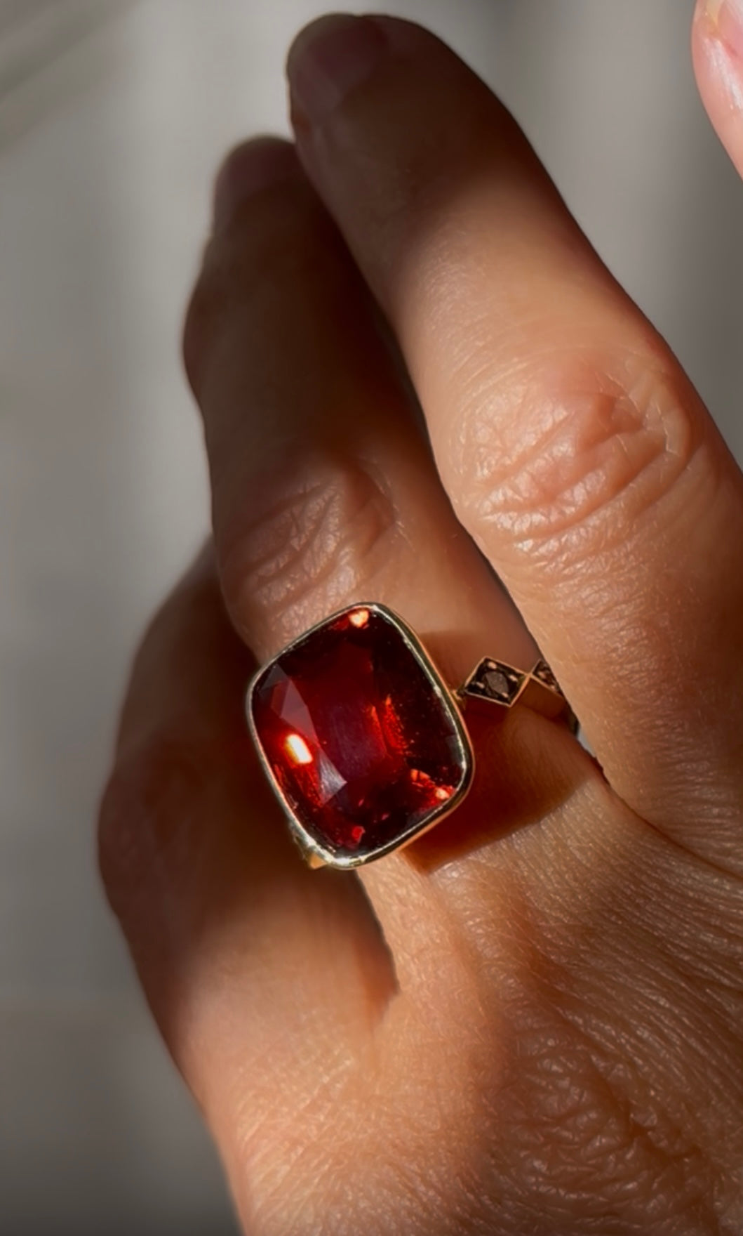 Anillo Eka Garnet