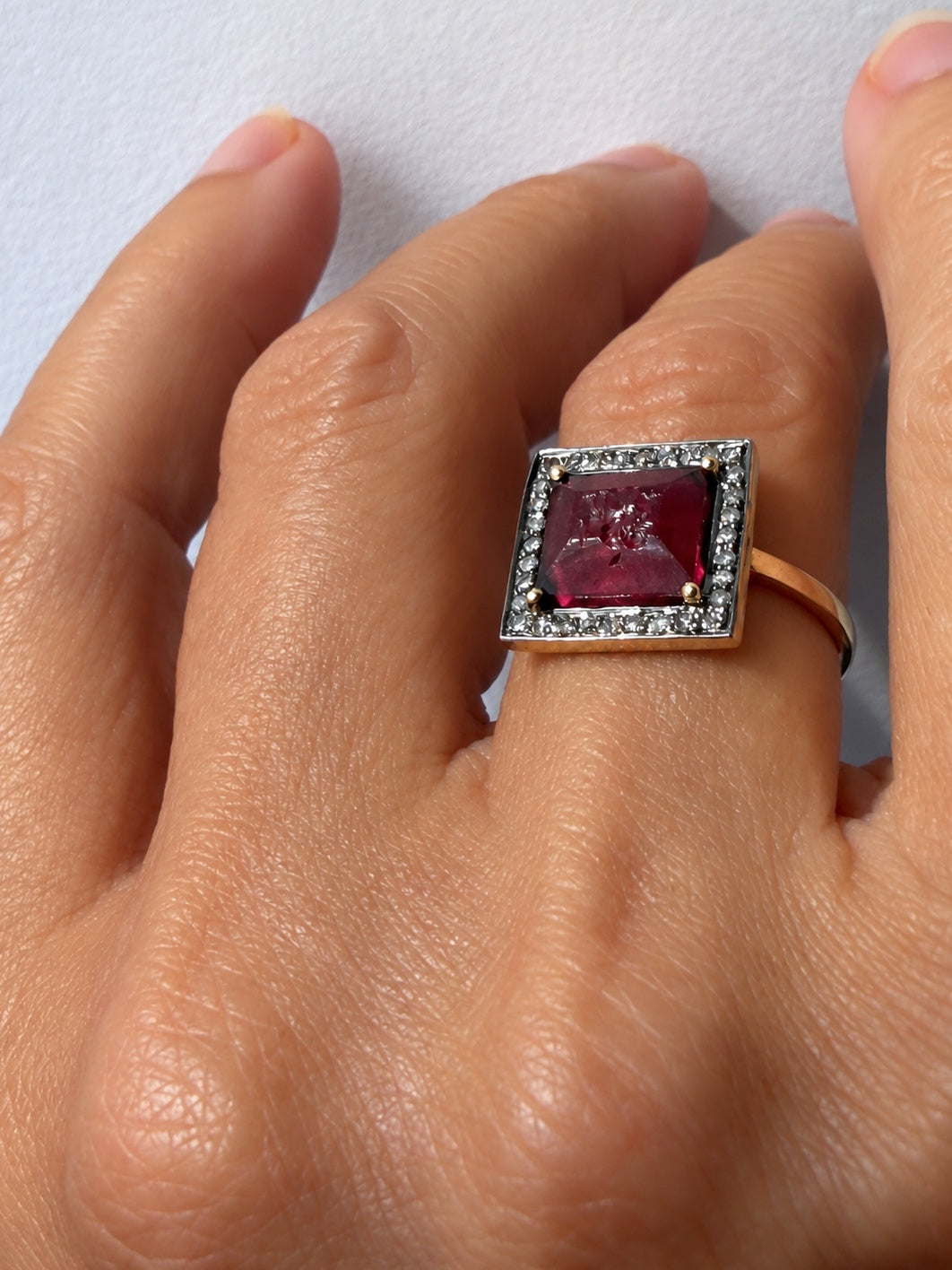 Silk Road Garnet Amulet Ring