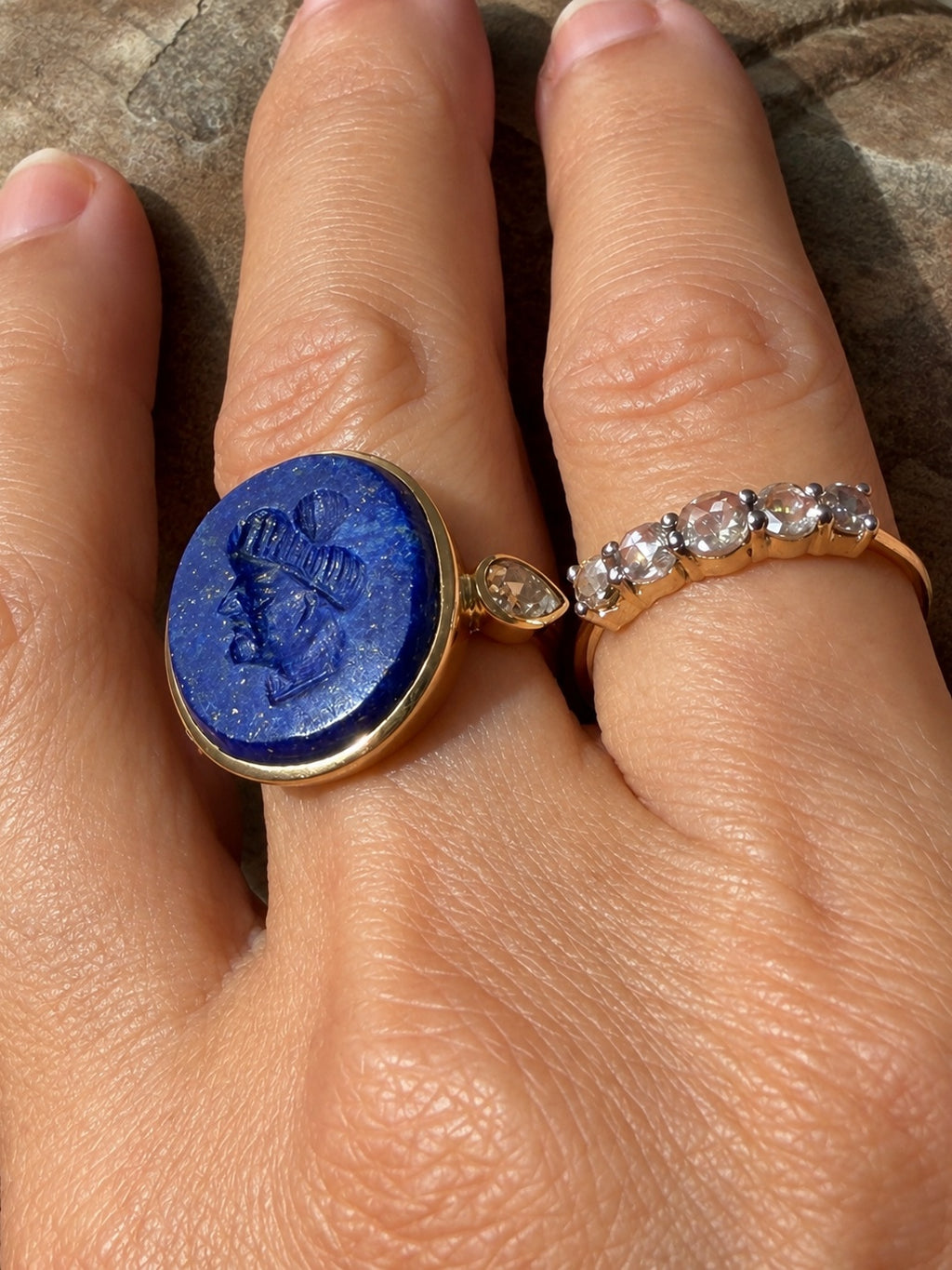 Silk Road Lapis Amulet Ring