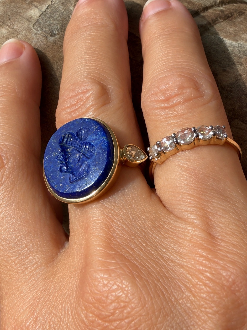 Silk Road Lapis Amulet Ring
