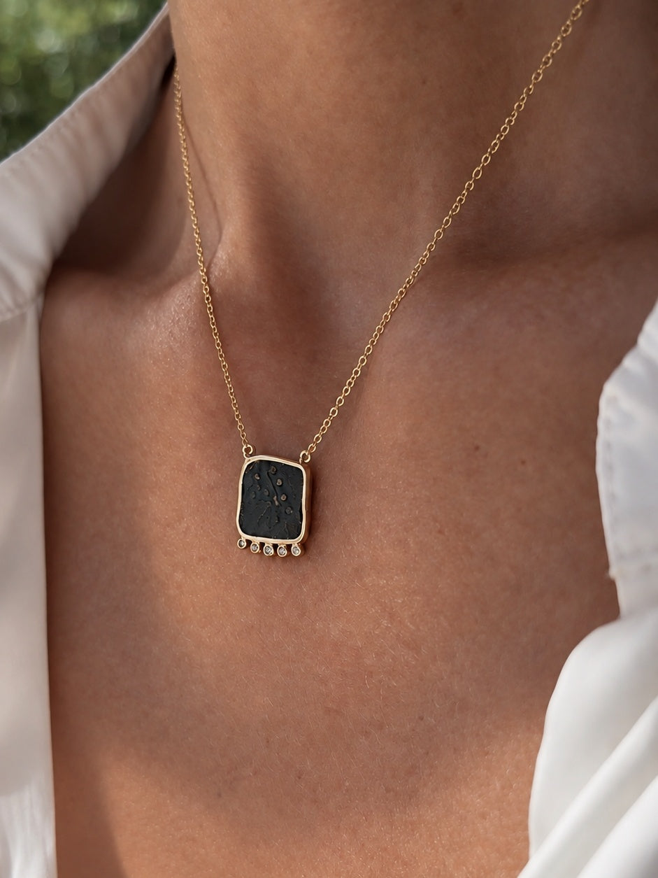 Rah Square Coin Pendant