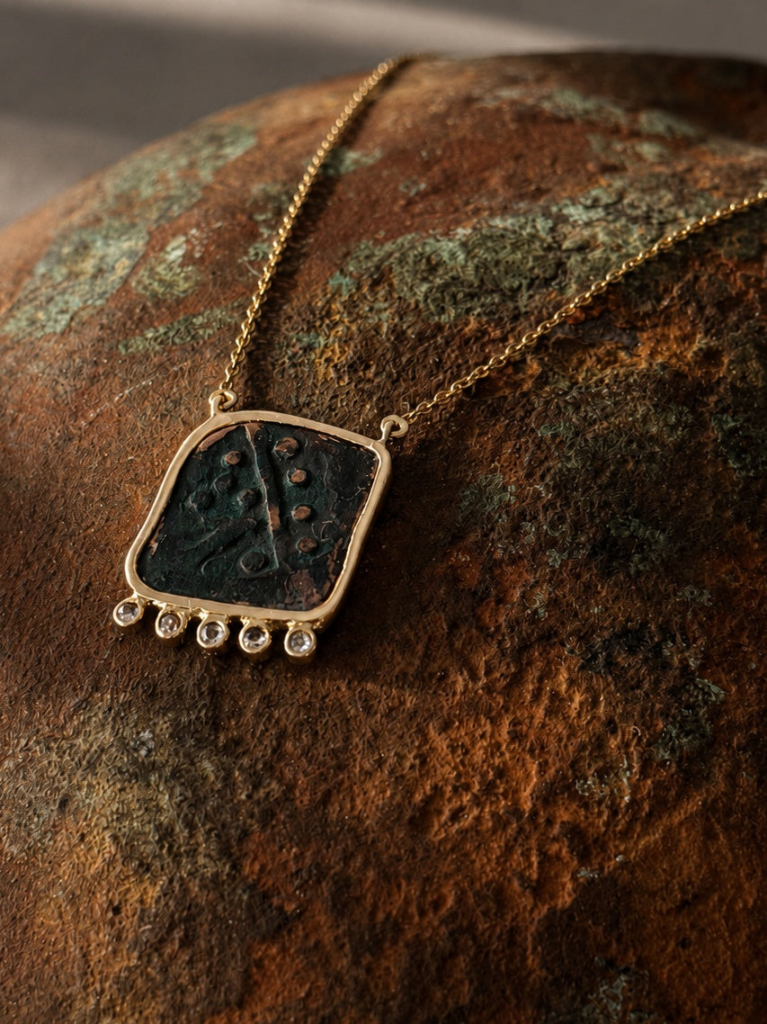 Rah Square Coin Pendant