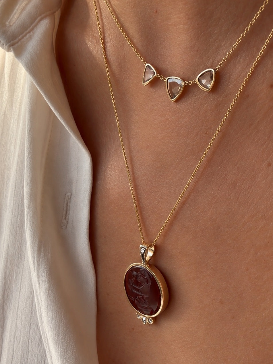 Silk Road Carnelian Pendant