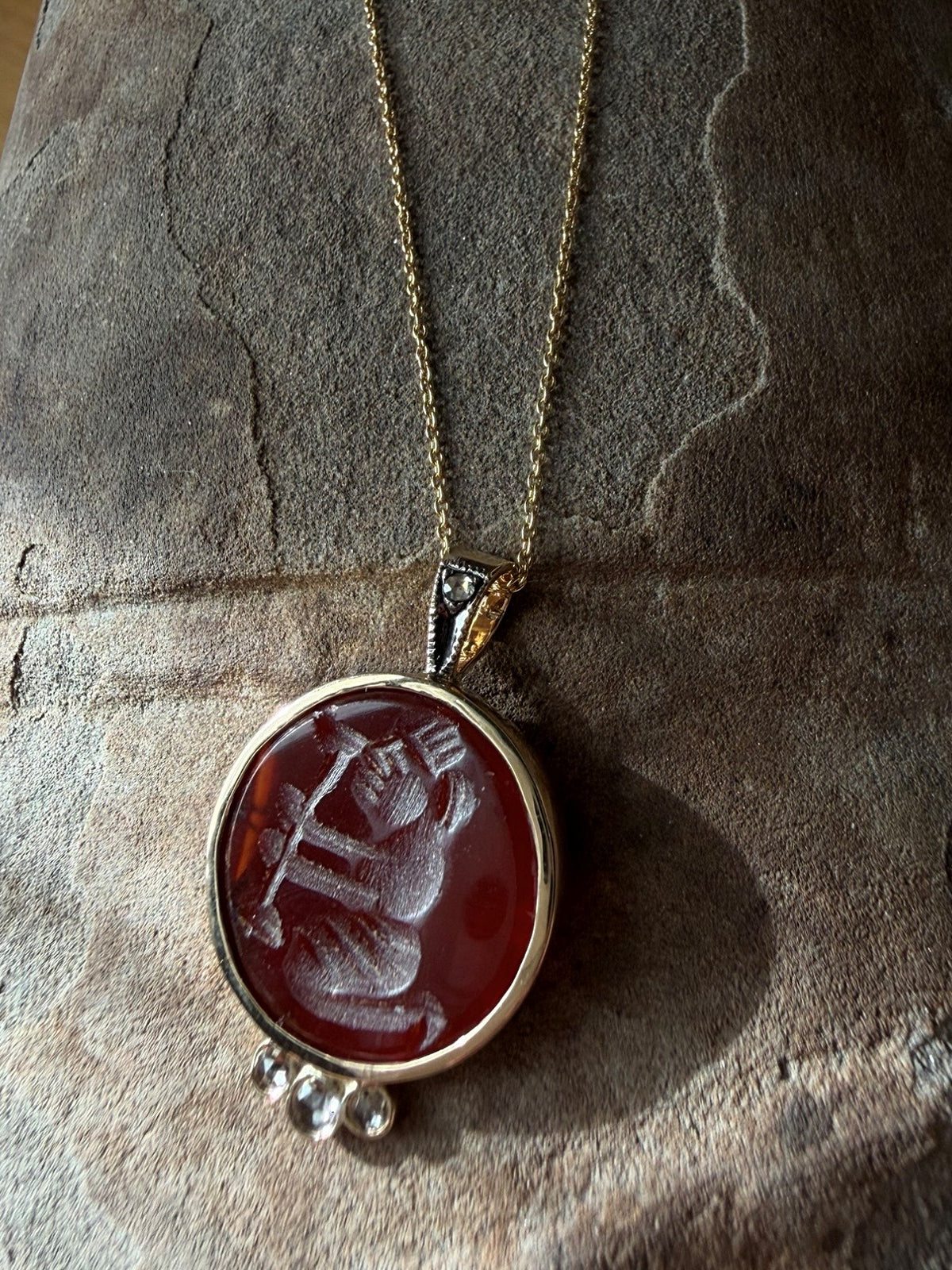 Silk Road Carnelian Pendant