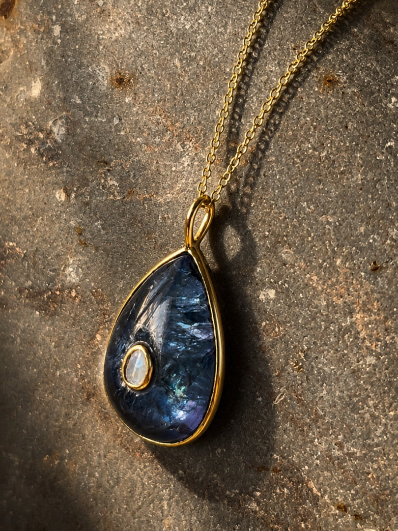 Collar Kundan Tanzanite