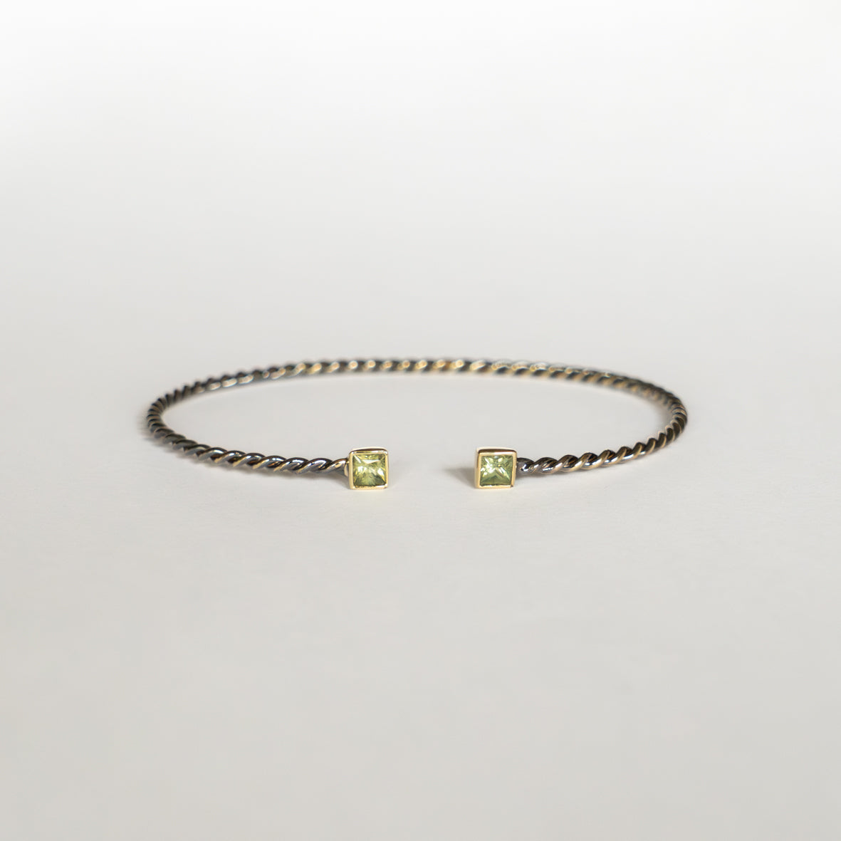 Pulsera Twist Zafiro Verde